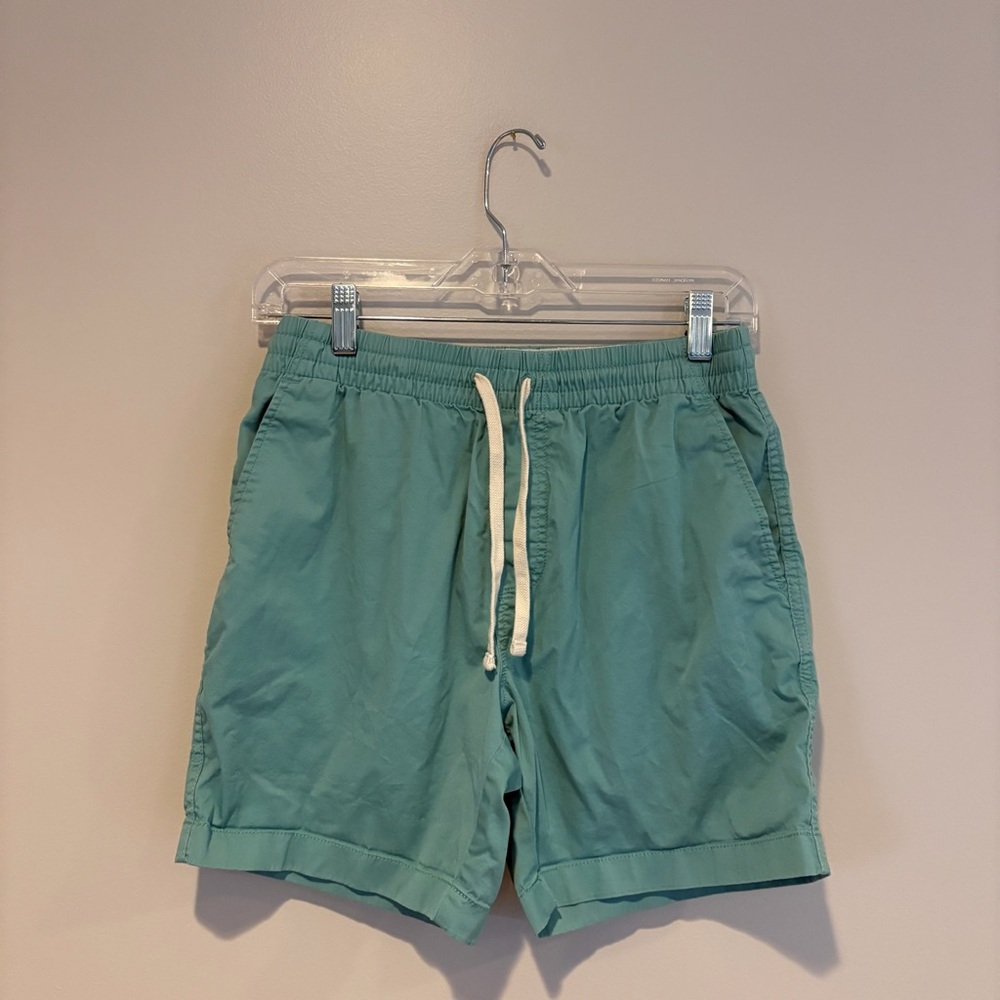 J. Crew Men's Teal Drawstring Dock Shorts